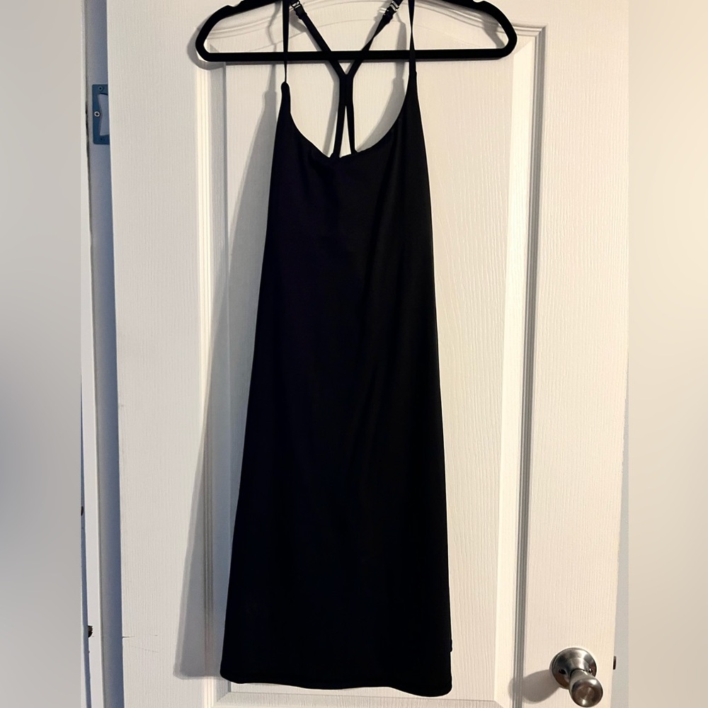 Longer version of Halara dress with shorts and pockets.